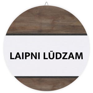 Latvian Welcome Sign Laipni Ludzam Door Hanger Wood Sign Front Door Wreath Front Door Decor Decor Housewarming Home Gift