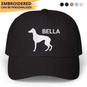 Greyhound Hat Embroidered Hat Personalized Greyhound Dad Cap Greyhound Mom Dad Birthday Christmas Gifts