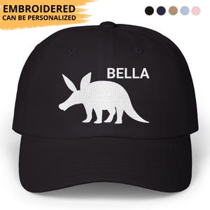 Aardvark Hat Embroidered Hat Personalized Aardvark Dad Cap Aardvark Mom Dad Birthday Christmas Gifts