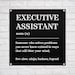 Funny Executive Assistant Gift Metal Sign L Personalized for Men ...