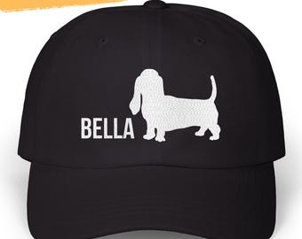 Basset Hound Hat Embroidered Hat Personalized Basset Hound Dad Cap Basset Hound Mom Dad Birthday Christmas Gifts
