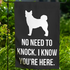 Norwegian Elkhound Garden Flag Yard Sign Art Banner Elkhound Gift Lover Outdoor Decor Lawn Decoration Welcome Front Porch Dog Flag