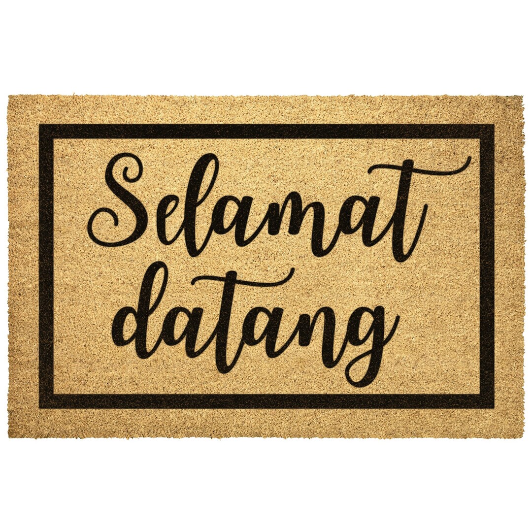 Indonesian Doormat Selamat Datang Outdoor Rug Coir Indonesia Door Mat