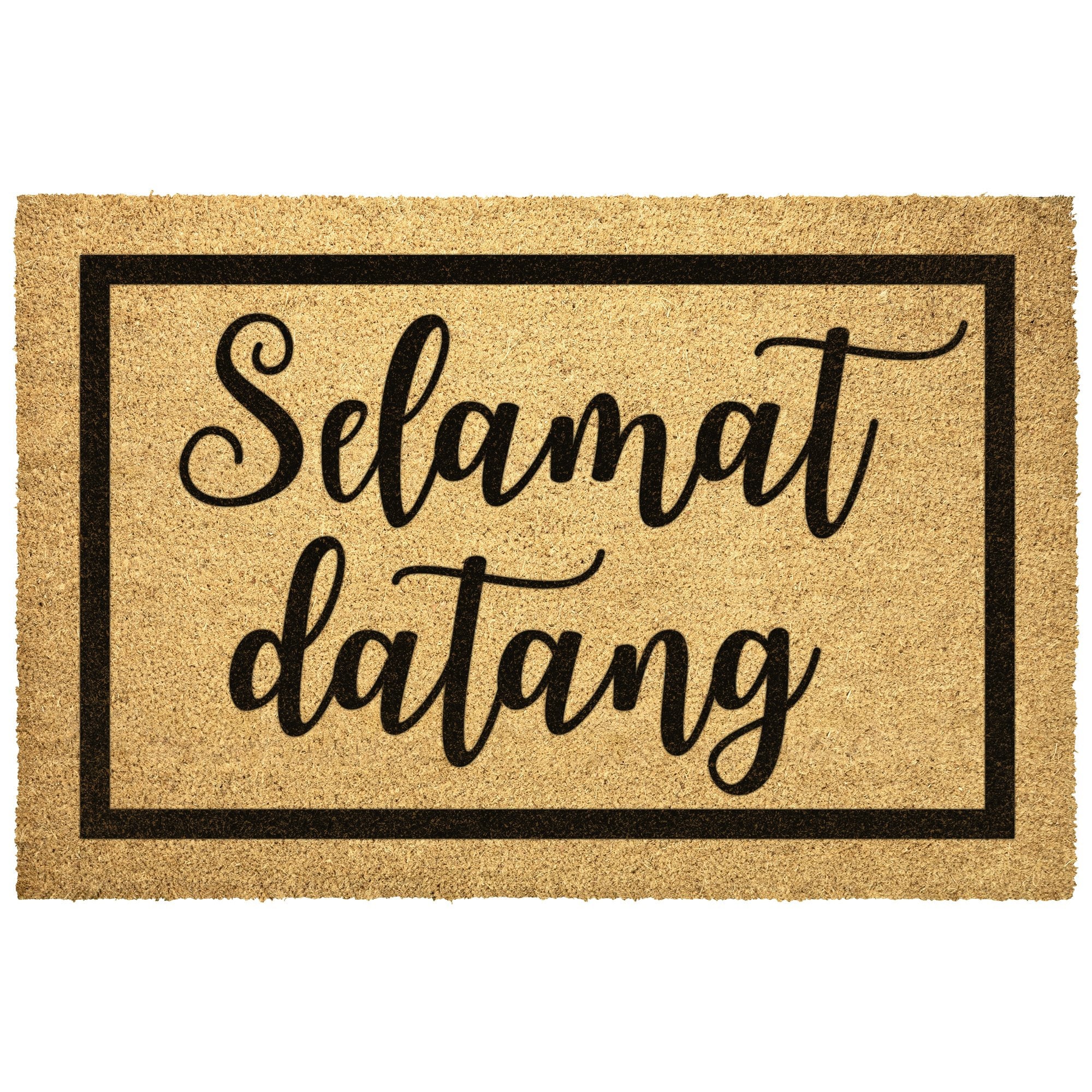 Indonesian Doormat Selamat Datang Outdoor Rug Coir Indonesia Door