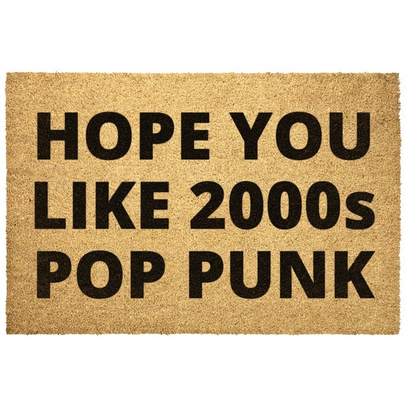 Hope You Like 2000's Pop Punk Doormat Outdoor Rug Door Mat Decor