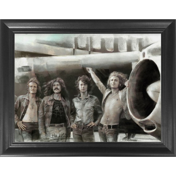 Led Zeppelin Classic Rock Band 3D Poster Wall Art Decor Framed