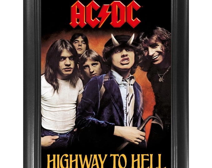 ACDC Band Greatest Hits Vinyl 3D Poster Wall Art Decor Framed Print ...