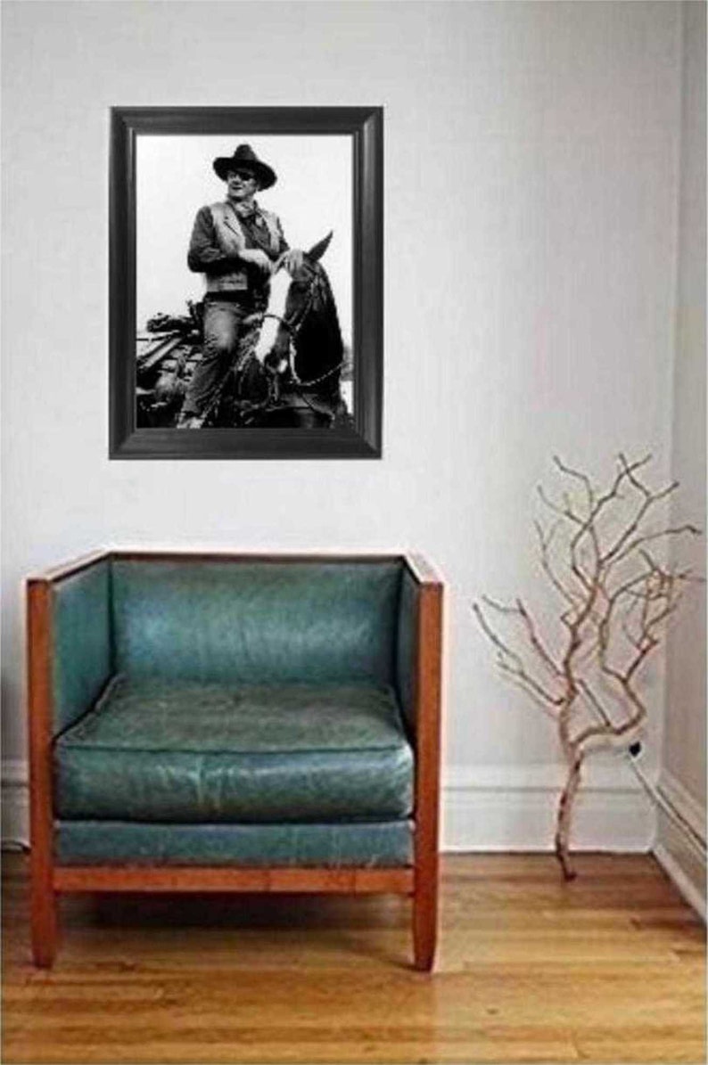 John Wayne 3D Poster Wall Art Decor Framed Print 14.5x18.5 Etsy