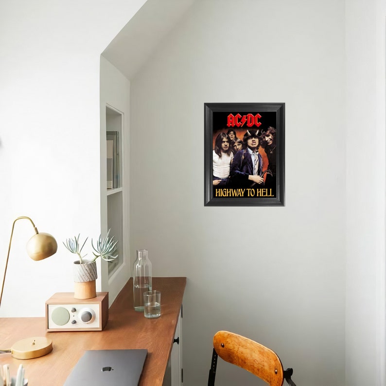 ACDC Band Greatest Hits Vinyl 3D Poster Wall Art Decor Framed | Etsy