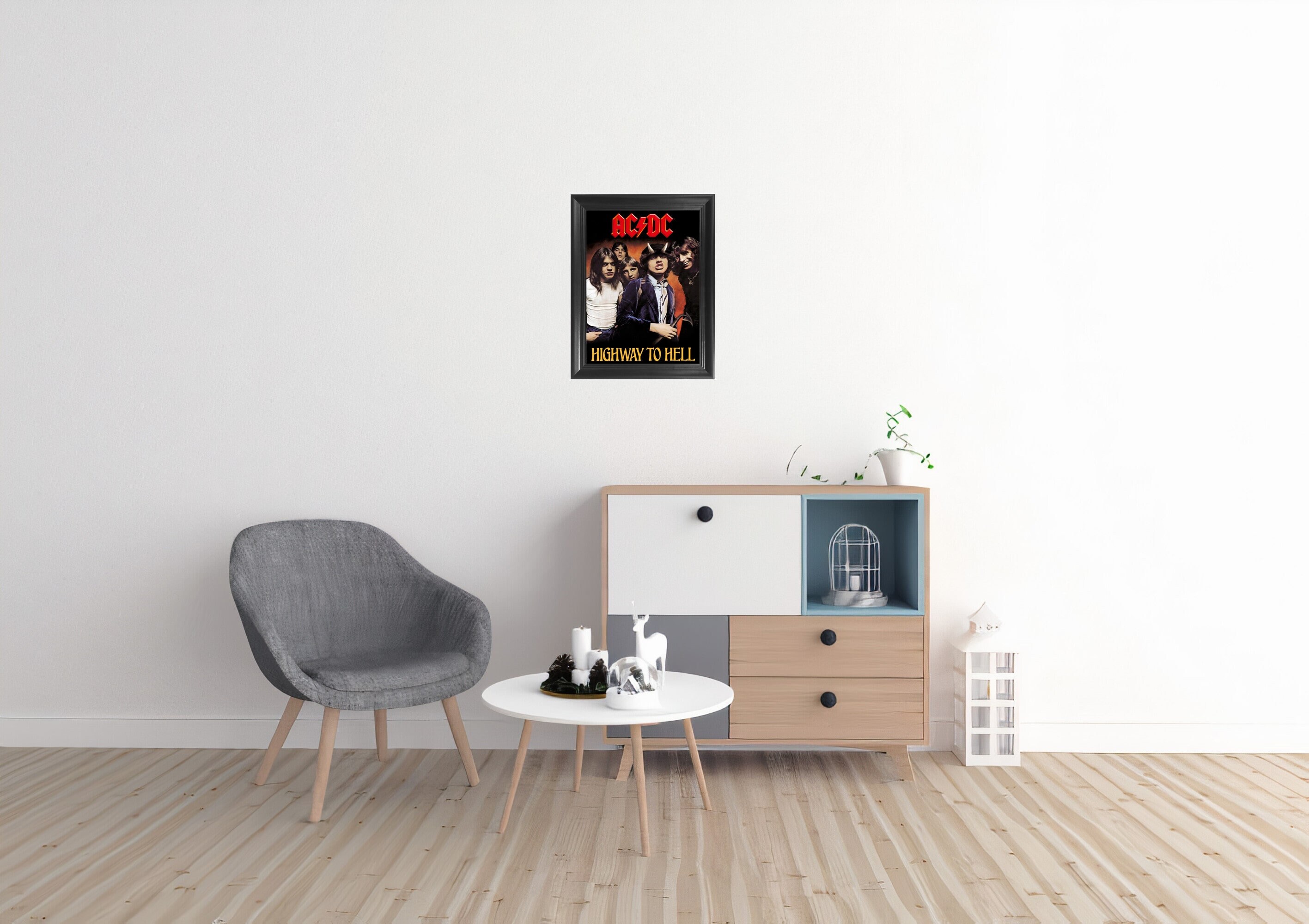 ACDC Band Greatest Hits Vinyl 3D Poster Wall Art Decor Framed | Etsy