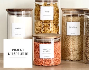 Etiquette minimaliste pour garde manger et cuisine | Kitchen organization