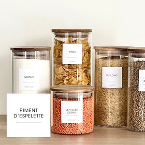 Minimalist Pantry and Kitchen Labels | Kitchen Organization | Jar Labels | Spice Stickers | Kitchen Organization