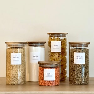 Minimalist Pantry and Kitchen Label | kitchen organization