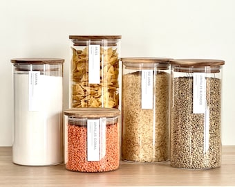 Minimalist Pantry and Kitchen Label | kitchen organization