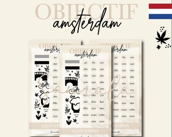 Amsterdam Travel Objective | budget envelope challenge | PDF to print | Travel challenge