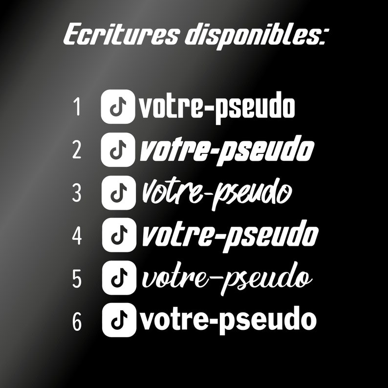 2x Etiquettes instagram personnalisées Lot 2 Stickers TikTok Stickers voiture autocollant Instagram Stickers pare-brise car DECAL image 4