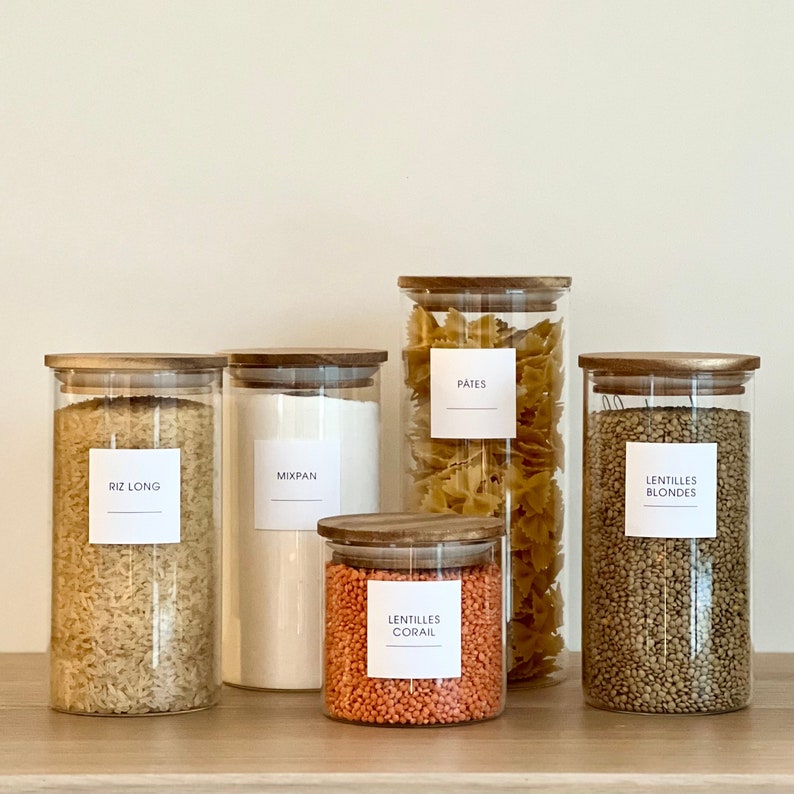 Minimalist Pantry and Kitchen Label kitchen organization image 1