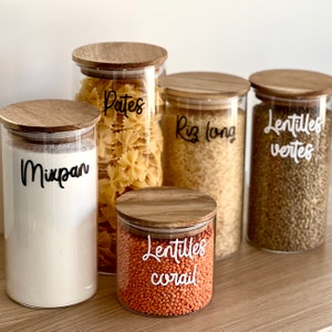 Personalized label for jars | Kitchen organization