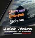 2x Custom Network Labels | Set of 2 Stickers | Car Stickers | Instagram Sticker | Windshield Stickers | carspotter product logo