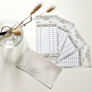 Trackers budget | Suivis budget imprimés | Enveloppes budget Lot