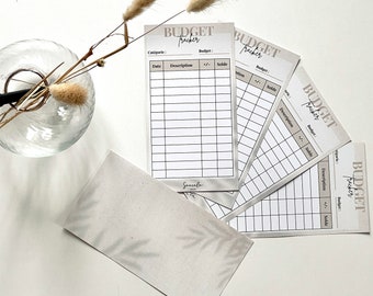 Budget Trackers | Printed budget tracking | Budget Envelopes Lot