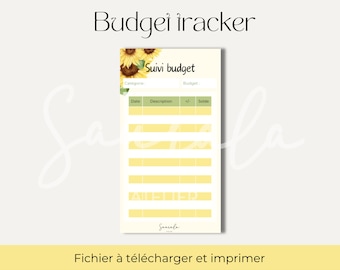 Tracker budget | Suivi budget | classeur et enveloppes budgétaires | PDF A4 à imprimer