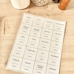 Minimalist Pantry and Kitchen Label kitchen organization image 3