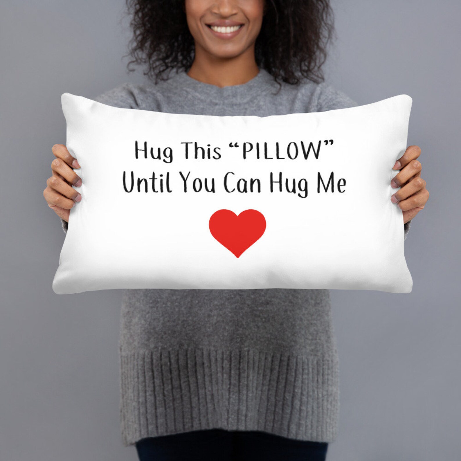 Hug This Pillow Until You Can Hug Me Long Distance Etsy