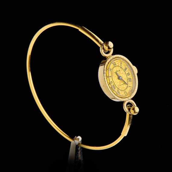 Small women's cocktail watch with gilding. Vintag… - image 2