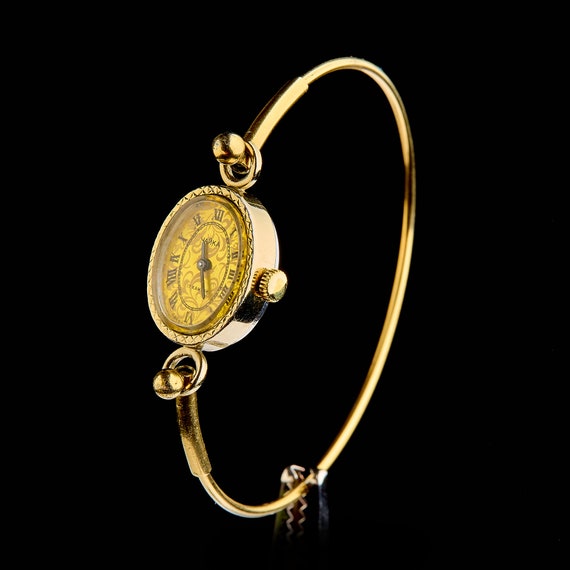 Small women's cocktail watch with gilding. Vintag… - image 3