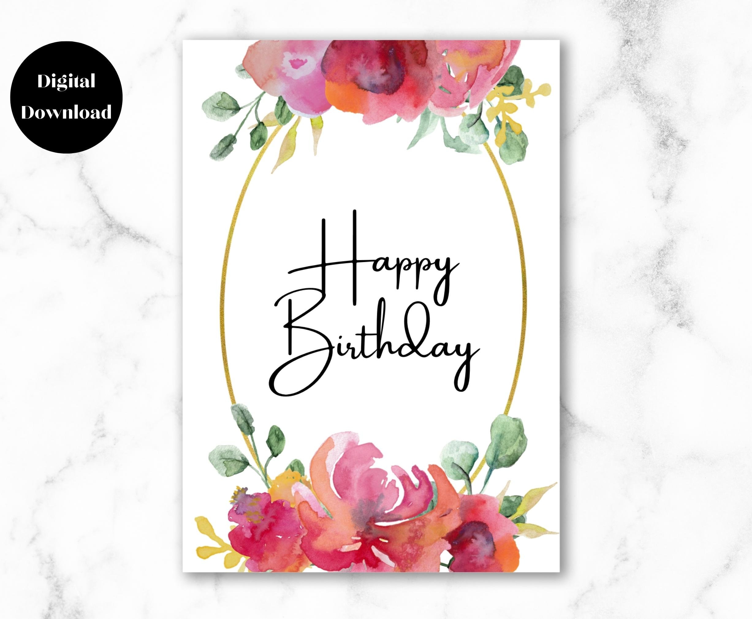 Printable Birthday Cards For Women