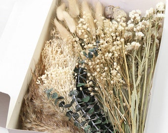 Mix Box natural | Trockenblumenstrauss | Trockenblumen | Trockenblumenkranz | Deko | Tischdeko | Hochzeit | Geschenk