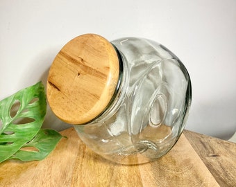 wooden cookie jar