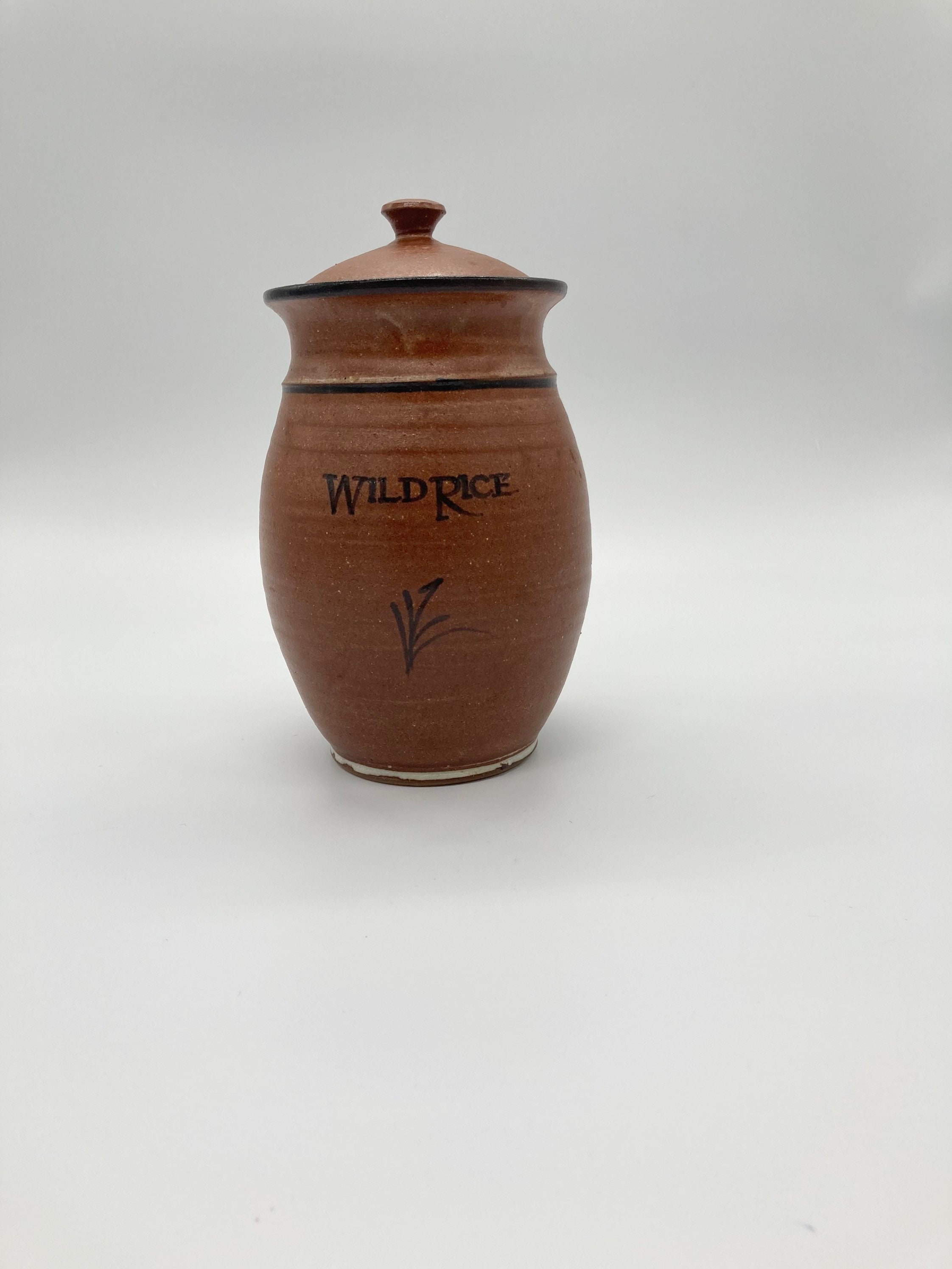 Handmade Ceramic Rice Storage Jar Etsy