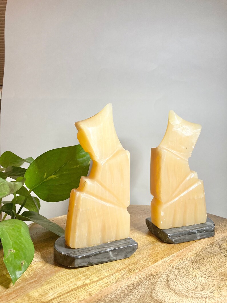 vintage marble bookends face vintage marble bookends face
