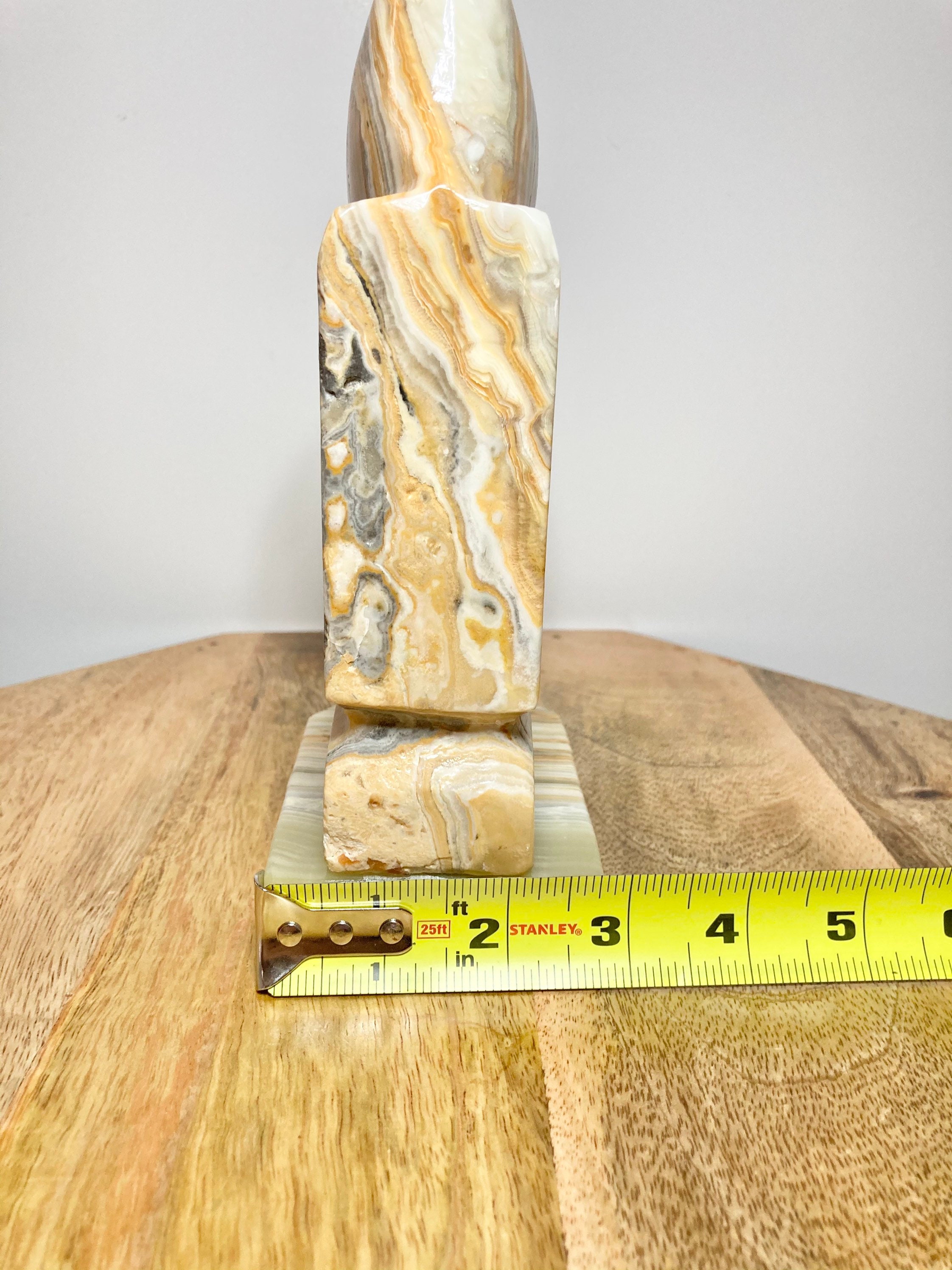 Vintage ónyx Bookend Heavy Marble Bookend / Estatua Onyx Etsy