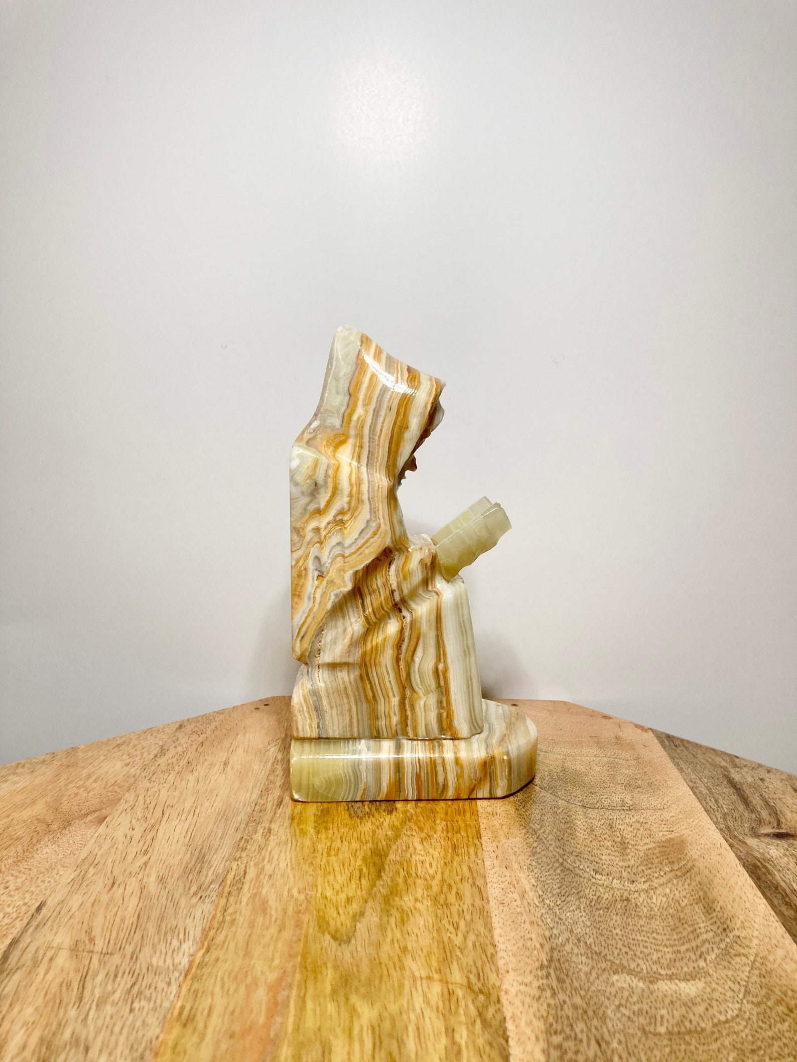 Vintage ónyx Bookend Heavy Marble Bookend / Estatua Onyx Etsy