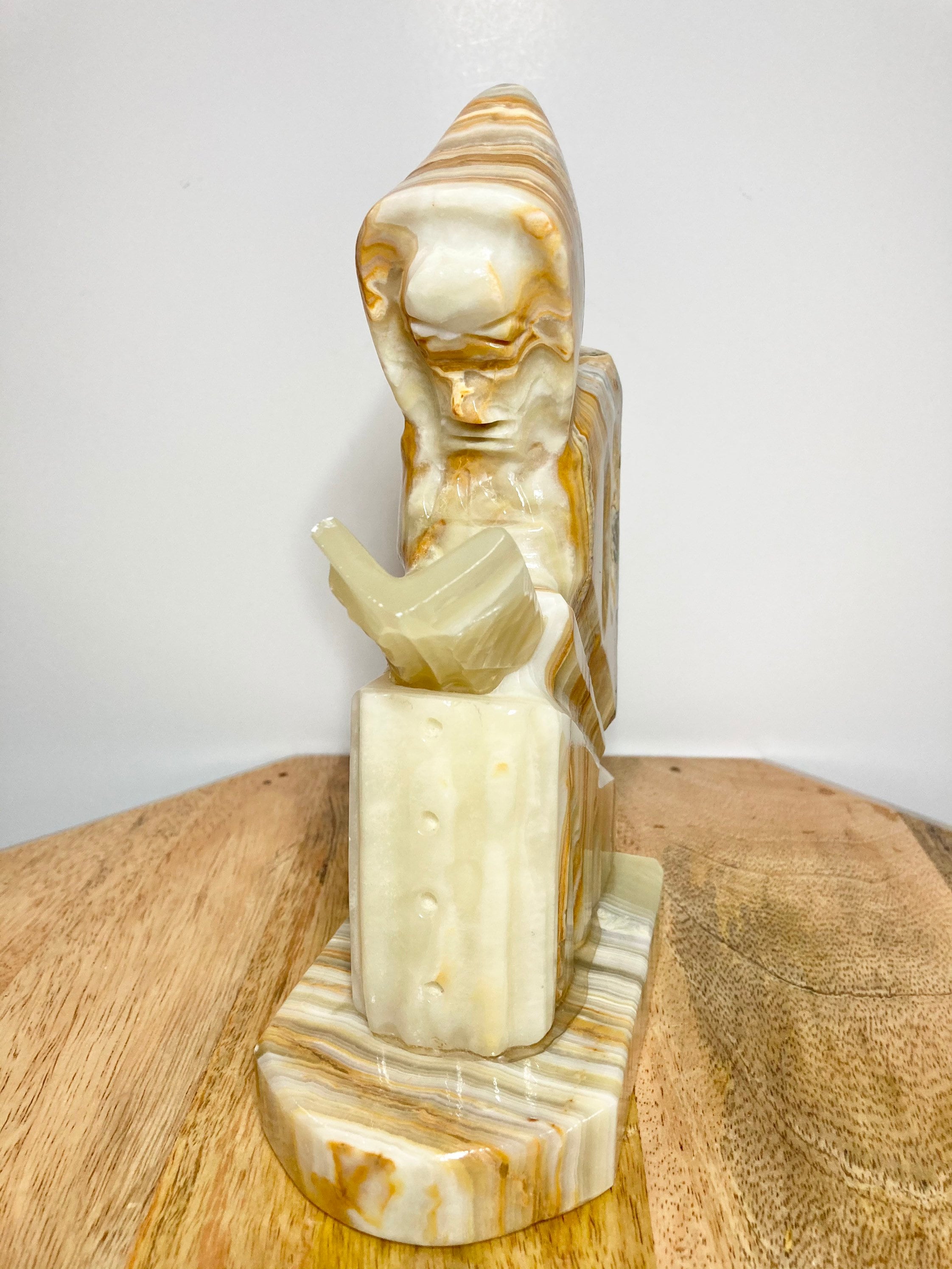 Vintage ónyx Bookend Heavy Marble Bookend / Estatua Onyx Etsy