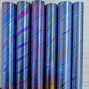 Zircuti rod 4 alloys,1"(25mm) diameter,(Black ti damascus rod)Size could customized
