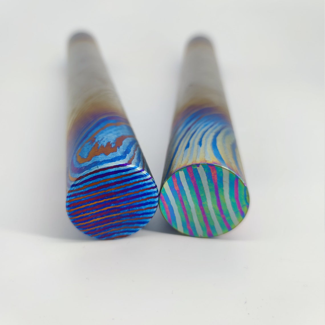 Titanium damascus rod ti damascus rod3 Etsy