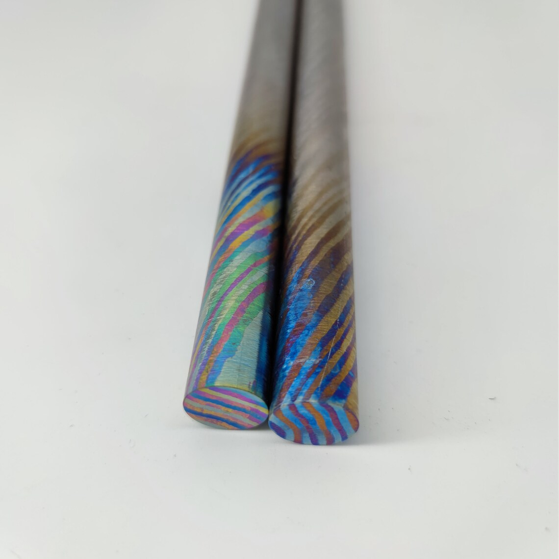 Titanium damascus rod 3 alloys.6416mm diameterbig Etsy