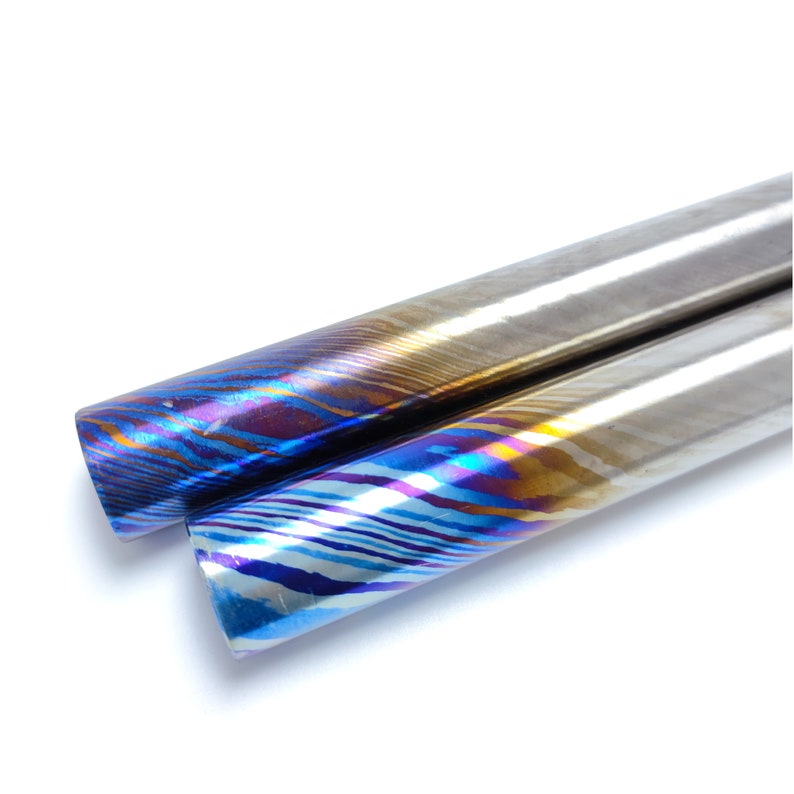 Titanium damascus rod 3 alloys1.230mm diameterti Etsy