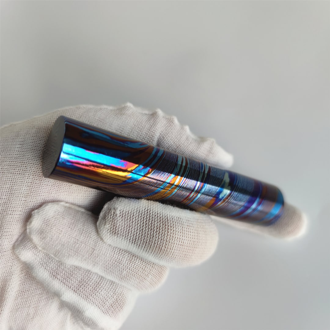 Titanium Damascus Rod ti Damascus Rod,3 Alloys Mokuti Rod,0.820mm