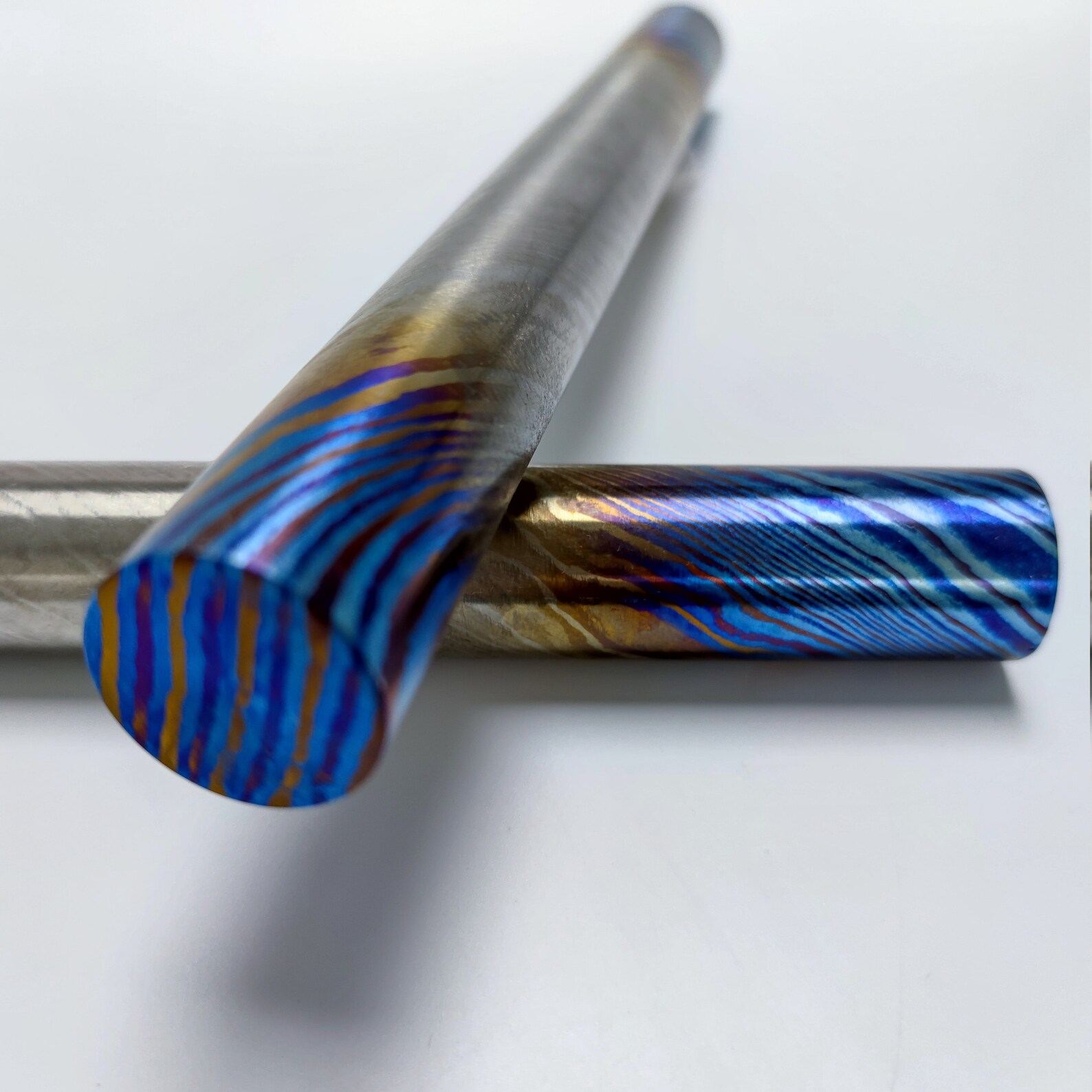 Titanium Damascus Rod 3 Alloys1.230mm Diameterti Etsy