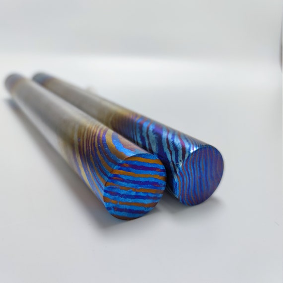 Titanium damascus rod 3 alloys1.230mm diameterti Etsy