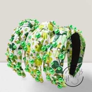 Green Bead Headband - Etsy display picture 1