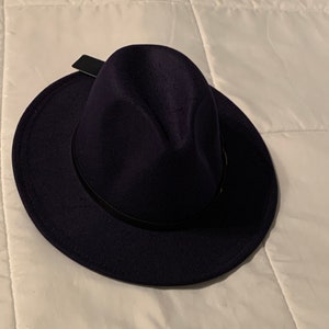 Navy Blue Red Bottom Hat