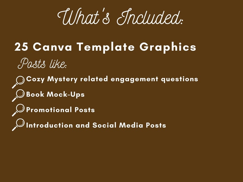 25 Cozy Mystery Author Templates for Canva | Premade Templates for Cozy ...