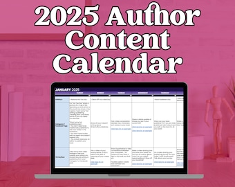 2025 Author Content Calendar