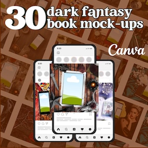 Fantasy Romance Author Instagram Templates Editable on Canva